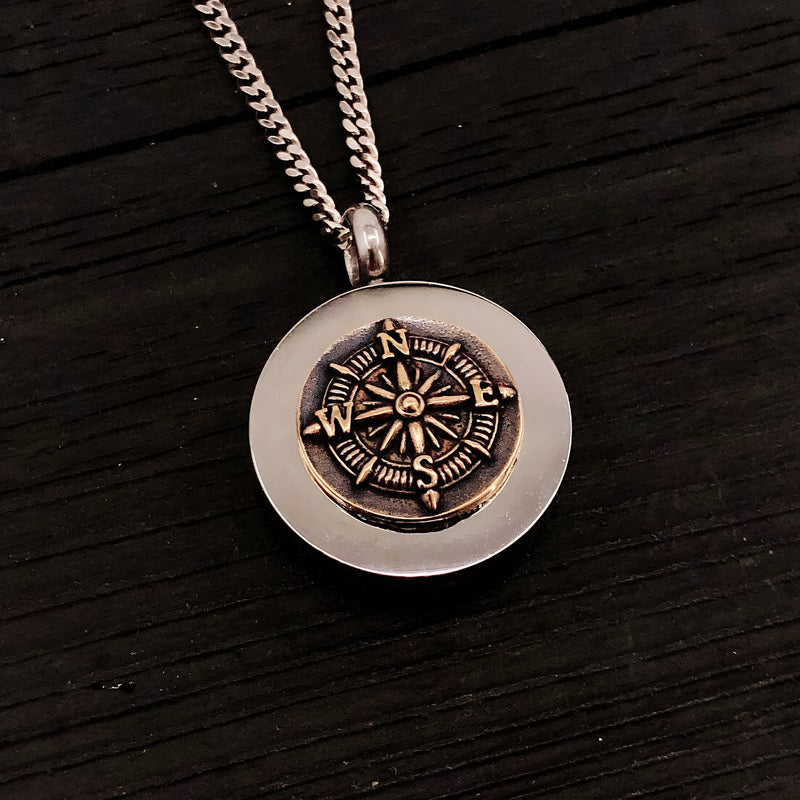 Compass Rose Keepsake Necklace