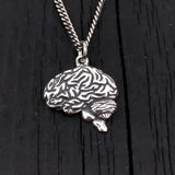 Brain Necklace Sterling Silver Anatomical Brain Neuro Jewelry Neurologist Gift Cerebral Cranium Medical Doctor Nurse Present Pendant