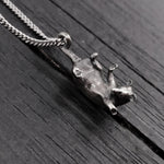 Hanging Baby Possum Pendant Necklace - Solid 925 Sterling Silver Multiple Chain Lengths Animal Jewelry Gift for Her