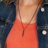 Spruce Tree Silhouette Sitka Charm Pendant Necklace Solid Cast Jeweler's Bronze - Moon Raven Designs