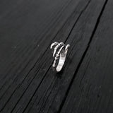 Bird Claw Talon Wrap Ring - Solid Hand Cast 925 Sterling Silver - Unique Statement Ring - Crow Raven Unisex Gift - Sizes 4.5 to 11