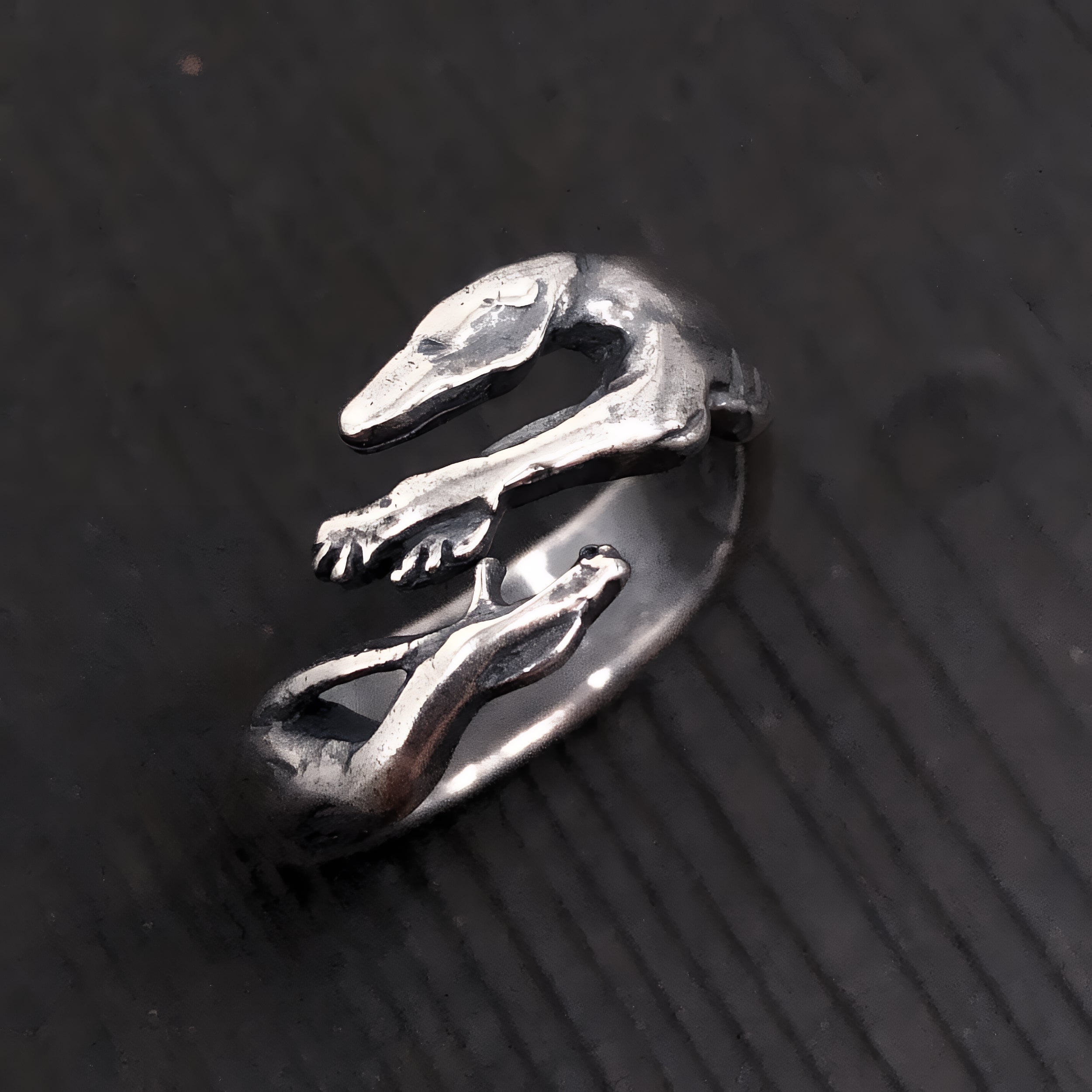 Greyhound Ring in Solid Sterling Silver Greyhound Ring Greyhound Dog Jewelry