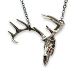Small Trophy Deer Skull Pendant Necklace