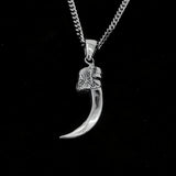 3D Life-Size Sterling Silver Kestrel Falcon Talon Pendant Handcrafted Sparrowhawk Claw Necklace Unique Gift for Raptor Lovers