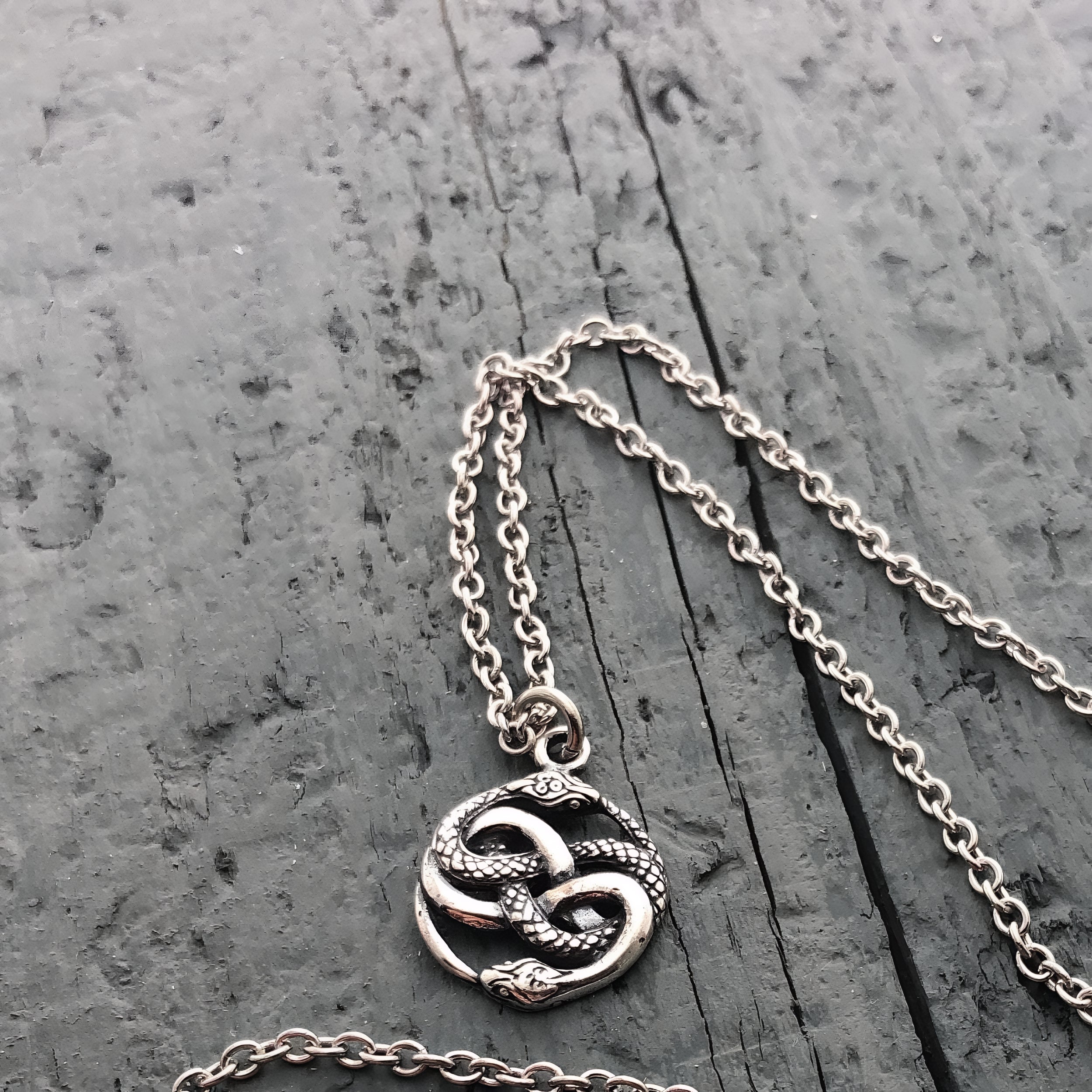 Auryn Ouroboros Necklace - Moon Raven Designs