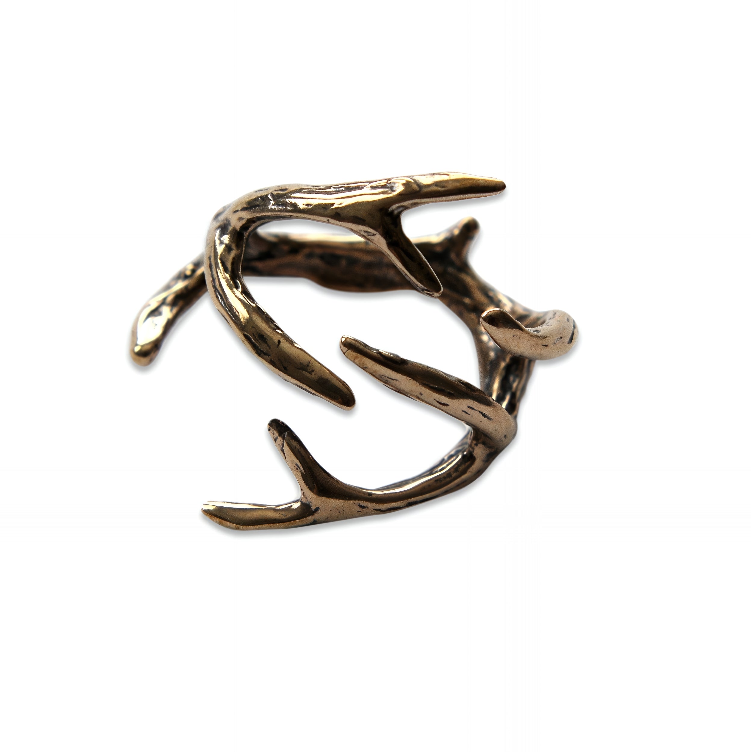 Deer Antler Adjustable Ring - Moon Raven Designs