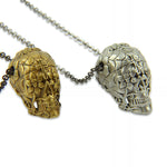 Sugar Skull  Necklace Day of the Dead Pendant - Moon Raven Designs