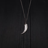 Honey Badger Claw Pendant Necklace - Solid Hand Cast 925 Sterling Silver - Fierce Wild Animal Unisex Jewelry - Multiple Chain Options