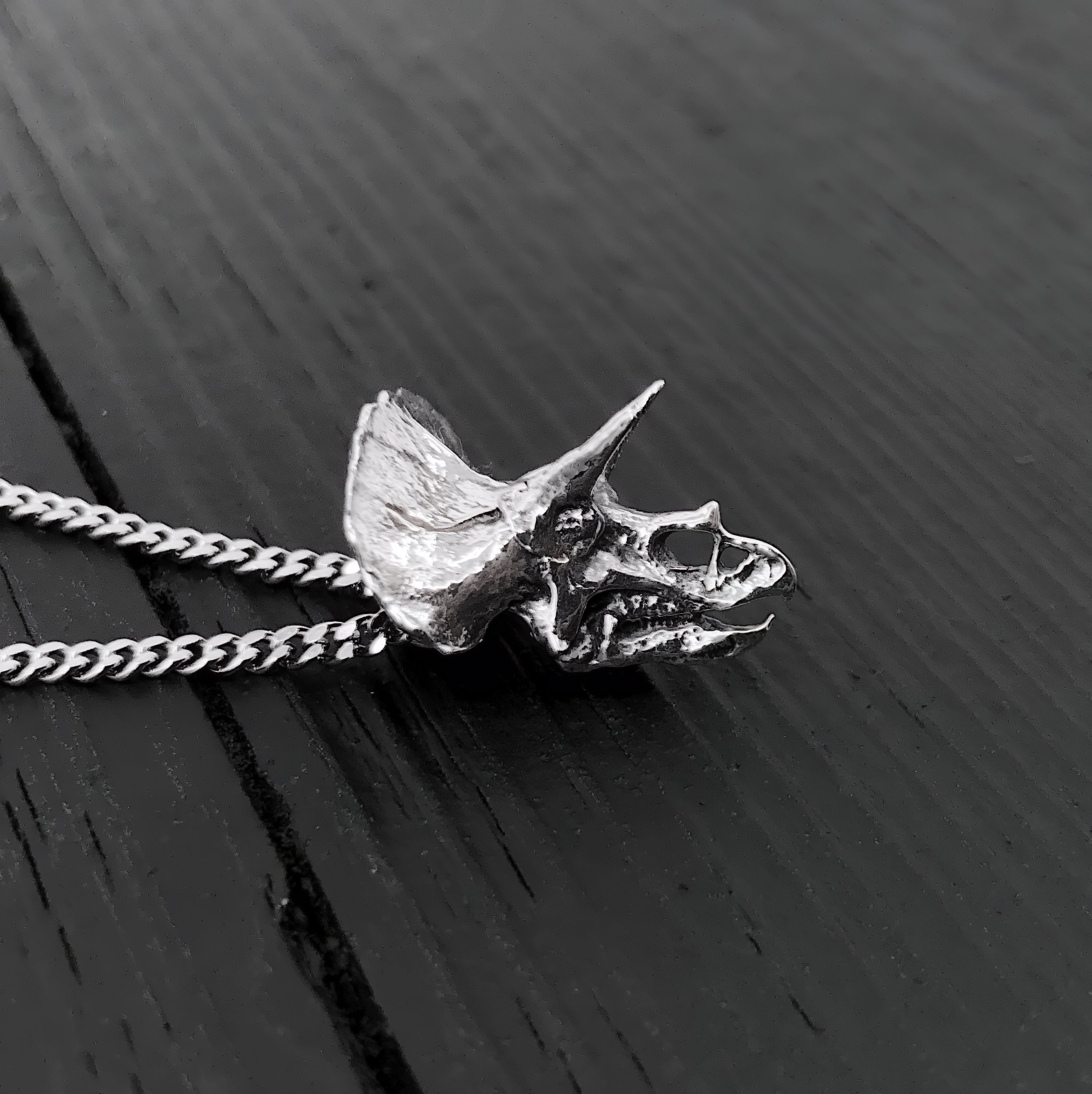 Saber Tooth Cat Skull Necklace