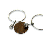Piston And Rod Hoop Earrings - Moon Raven Designs
