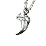Domestic House Cat Claw Charm Necklace Solid Sterling Silver Pet Kitty Claw - Moon Raven Designs