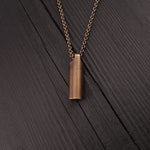 Small Antique Brass Cylinder Capsule - Moon Raven Designs