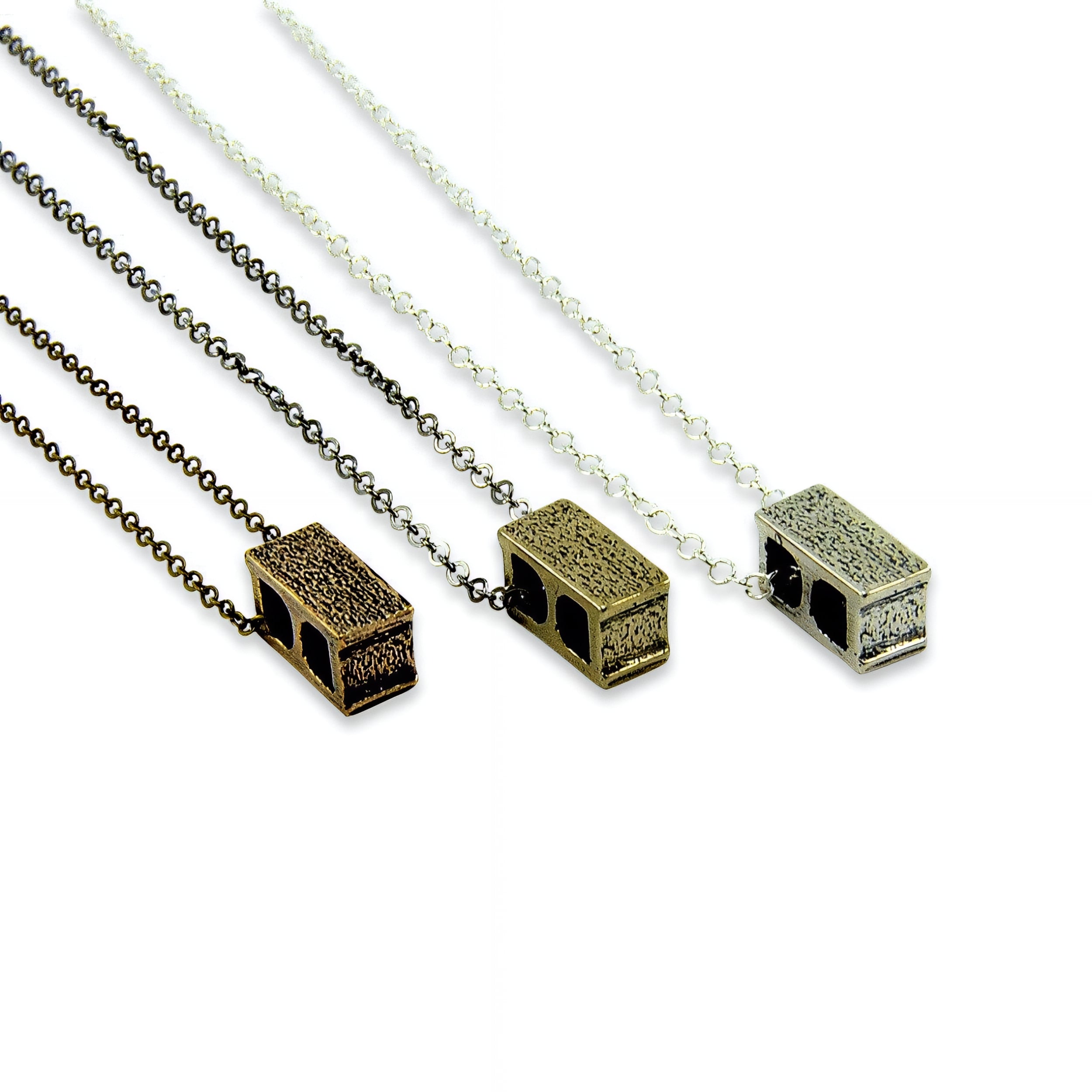 Cinder Block Necklace - Moon Raven Designs