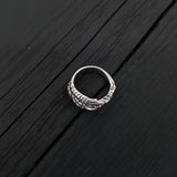 Bird Claw Talon Wrap Ring - Solid Hand Cast 925 Sterling Silver - Unique Statement Ring - Crow Raven Unisex Gift - Sizes 4.5 to 11