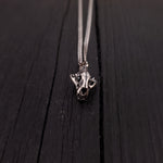 Cat Skull Pendant Necklace - Solid Hand Cast 925 Sterling Silver - Fully Articulated Jaw - Domestic House Cat Jewelry Gift
