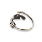 Silver Long Quilled Feather - Moon Raven Designs