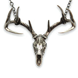 Small Trophy Deer Skull Pendant Necklace