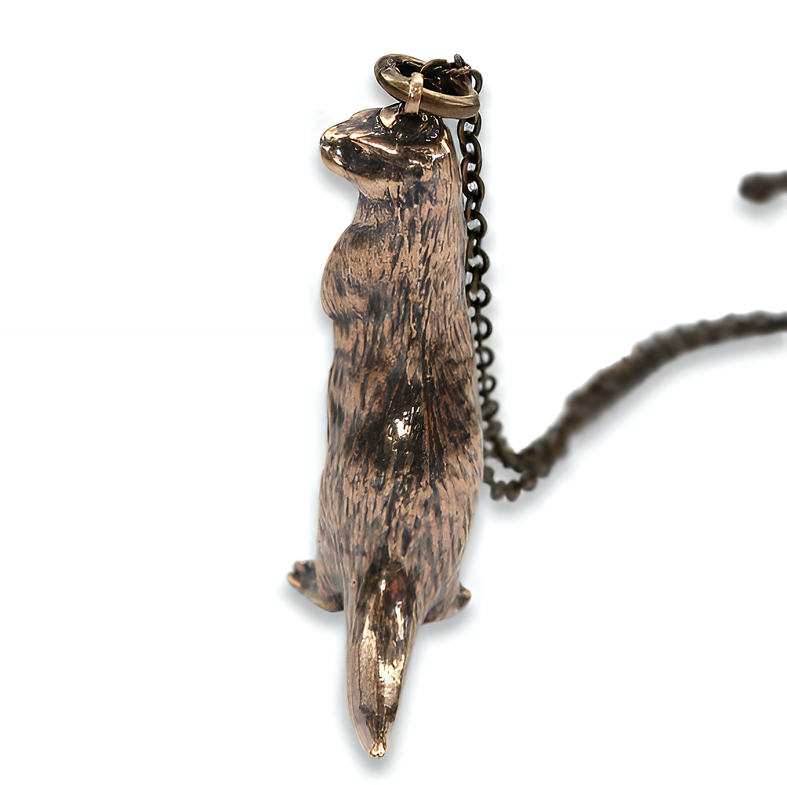 Standing Otter Pendant Necklace - Moon Raven Designs