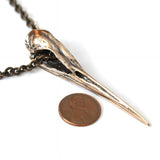 Heron Skull Pendant Necklace - Moon Raven Designs