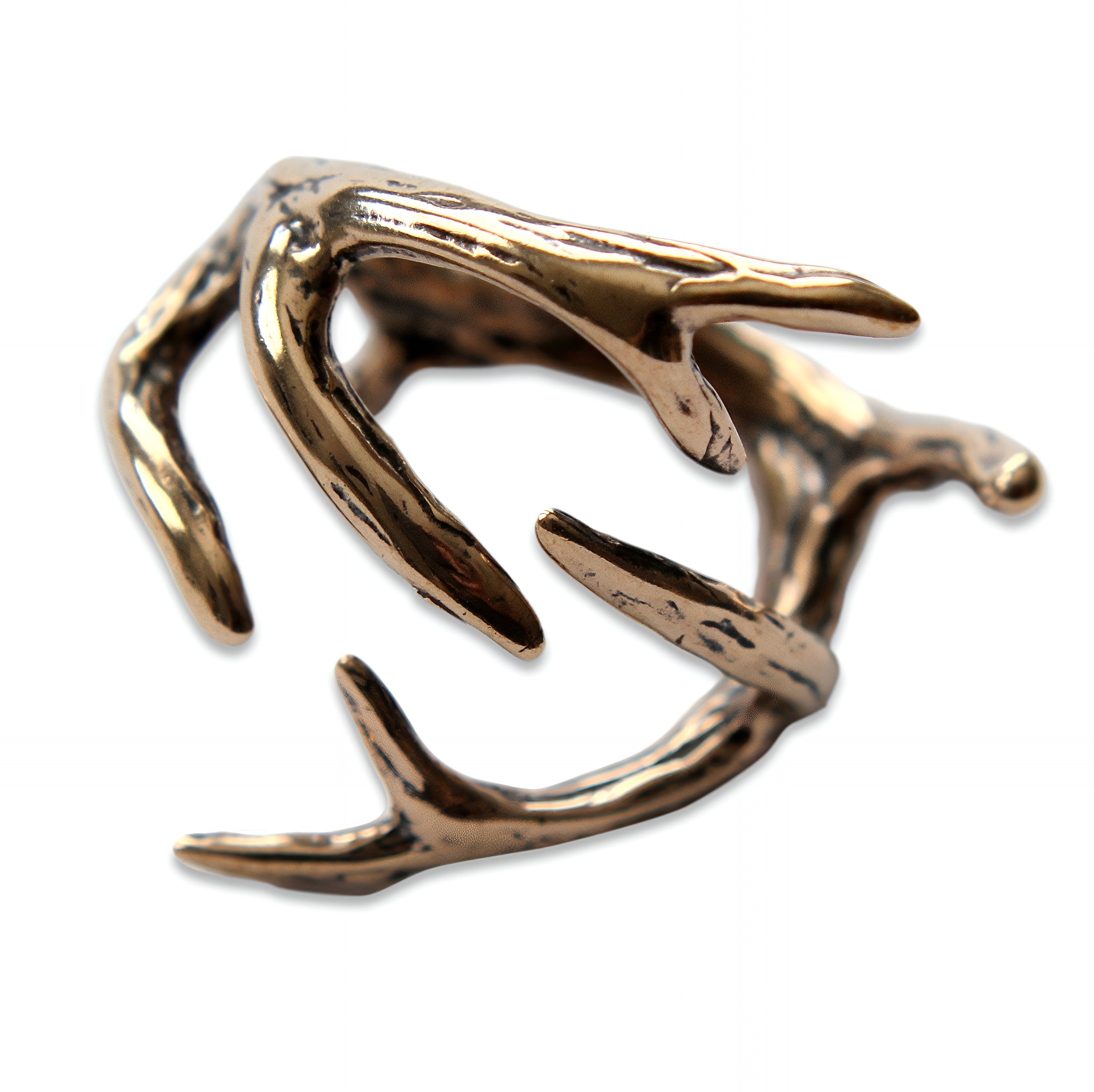 Deer Antler Adjustable Ring - Moon Raven Designs