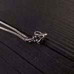 Cat Skull Pendant Necklace - Solid Hand Cast 925 Sterling Silver - Fully Articulated Jaw - Domestic House Cat Jewelry Gift