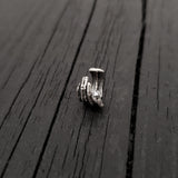 Skeleton Hand Ear Cuff - Solid Hand Cast Sterling Silver - Statement Ear Jewelry Gift for Him or Her