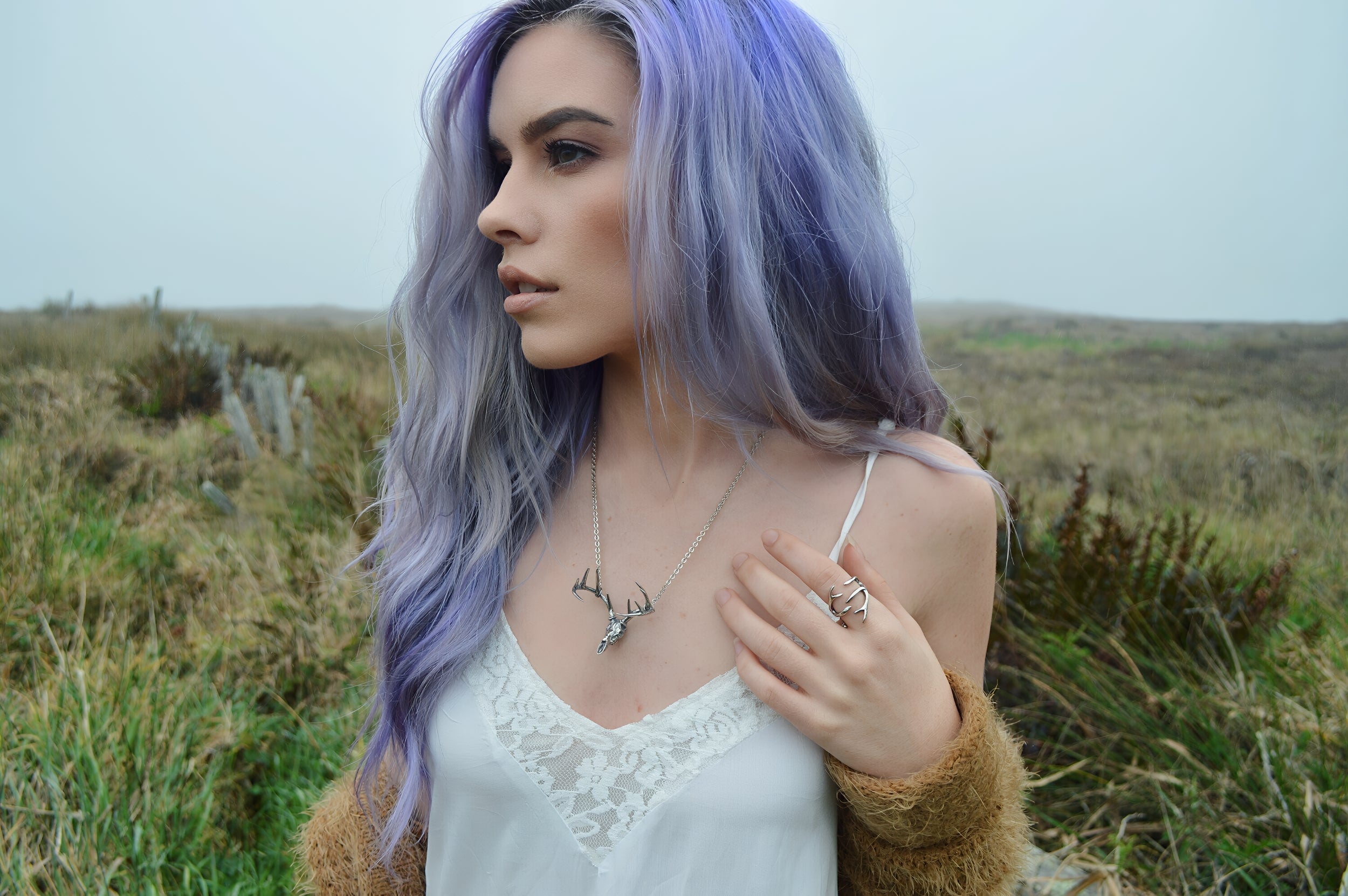 Deer Antler Adjustable Ring - Moon Raven Designs