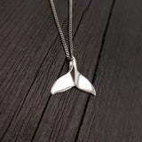 Humpback Whale Fluke Necklace Whale Tail Pendant - Moon Raven Designs