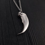 Large Bear Claw Pendant Necklace - Solid 925 Sterling Silver - Bear Claw Statement Piece - Life Size Bear Claw Gift For Him - Gift For Her