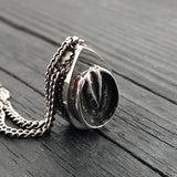 Barefoot Horse Hoof Cremation Ash Urn Pendant Necklace - Bronze and Stainless Steel - Custom Engraved Personalised Equine Bereavement Gift