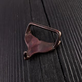 Whale Tail Belt Buckle Humpback Whale Fluke in Solid Bronze - Moon Raven Designs