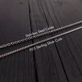 Hummingbird Charm Pendant Necklace - Solid Hand Cast 925 - Oxidized Polished Finish - Three dimensional Detail - Multiple Chain Lengths