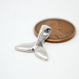 Whale Tail - 925 Sterling Silver European Style Charm Bead - Fits most Major Brands