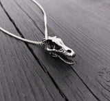 Velociraptor Dinosaur Claw Necklace in Solid Sterling Silver