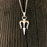 Trident Necklace - Solid Hand Cast 925 Sterling Silver - Gift for Him or Her - Multiple Chain Options