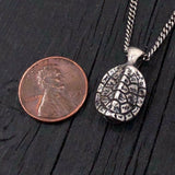 Turtle Shell Cremation Necklace – Sterling Silver Urn