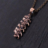 Snake Vertebrae Necklace - Handmade Prairie Rattlesnake Bone Pendant Jewelry