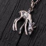 Deer Fawn Necklace - Nature Inspired Jewelry With Sterling Silver Chain