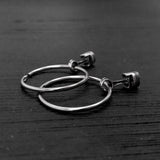 Piston Hoop Earrings