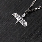 Soaring Raven In Flight Pendant Necklace - Moon Raven Designs