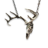 Small Trophy Deer Skull Pendant Necklace