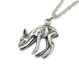 Deer Fawn Necklace - Nature Inspired Jewelry With Sterling Silver Chain