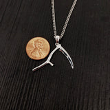Sterling Silver Pendant Grim Reaper Necklace - Dark Gothic Silver Scythe Jewelry