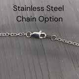 Italian Horn Necklace Sterling Silver