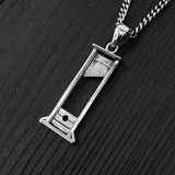 Hypoallergenic Stainless Steel Guillotine Charm Pendant Necklace