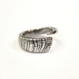 Ram Horn Ring – Artisan Crafted Bronze Ring With Natural Texture & Leadership Jewelry