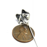 Wolf Face Ascot Stickpin – Sterling Silver Pin With Classic Style