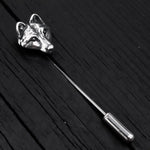 Wolf Face Ascot Stickpin - Moon Raven Designs