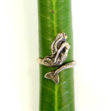 Mermaid Ring – Adjustable Mermaid Tail Band | Oxidized Bronze Fantasy Jewelry