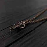 Wolf Skull Necklace - Unique Bronze Pendant With Detailed Animal Skull Charm